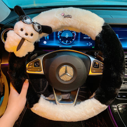 Pacha Dog Car Steering Wheel Cover – Warm, Plush, and Non-Slip!