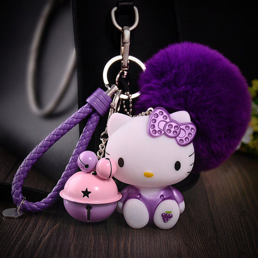 KT Cat Keychain – Hello Kitty Pendant for Creative Car Key Ring &amp; Birthday Gift