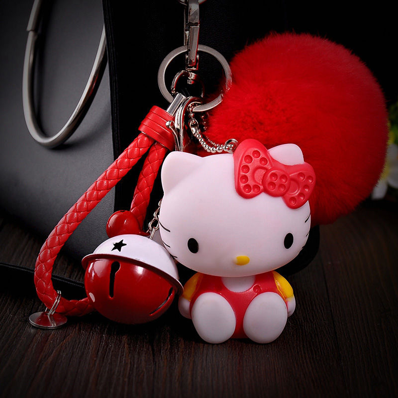 KT Cat Keychain – Hello Kitty Pendant for Creative Car Key Ring &amp; Birthday Gift