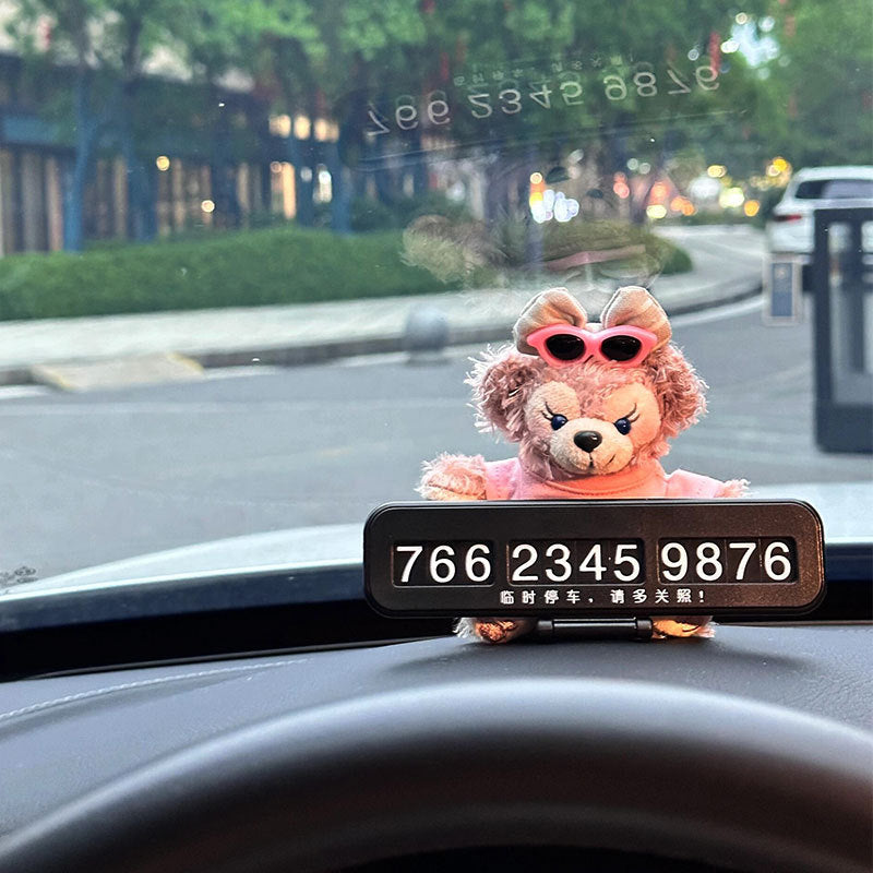 Shirley Rose Number Parking Plate 2025 – New Car Moving Phone Plate &amp; Duffy Bear Ornaments