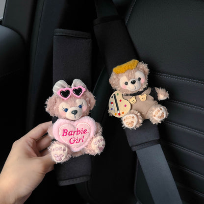 Cute Shirley Mae Car Seat Belt Shoulder Protectors – Universal Comfort &amp; Style for All Seasons