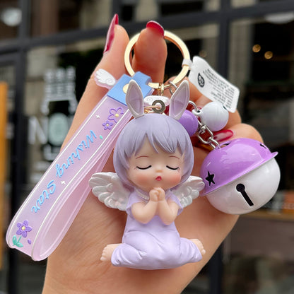 Creative Cute Annie Cartoon Keychain – Plush Ball Pendant for Stylish Accessories