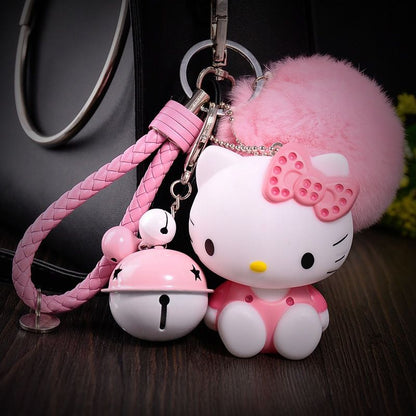 KT Cat Keychain – Hello Kitty Pendant for Creative Car Key Ring &amp; Birthday Gift