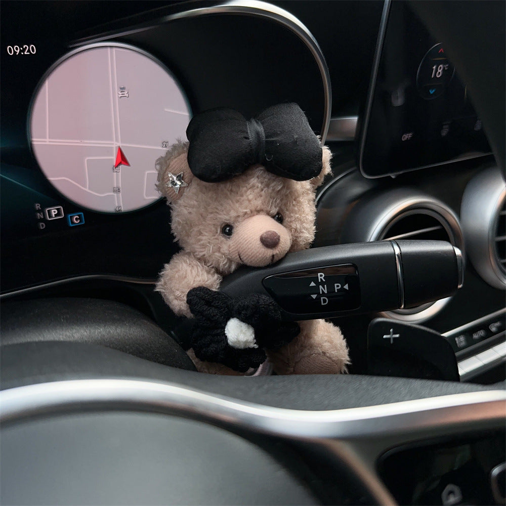 Internet Celebrity Cartoon Bear Car Decoration – Cute Lever &amp; Wiper Ornament