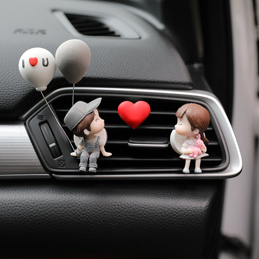 Cute Cartoon Car Air Freshener Pendant – Long-Lasting Fragrance