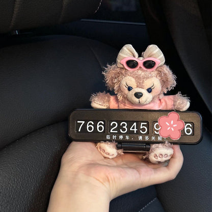 Shirley Rose Number Parking Plate 2025 – New Car Moving Phone Plate &amp; Duffy Bear Ornaments