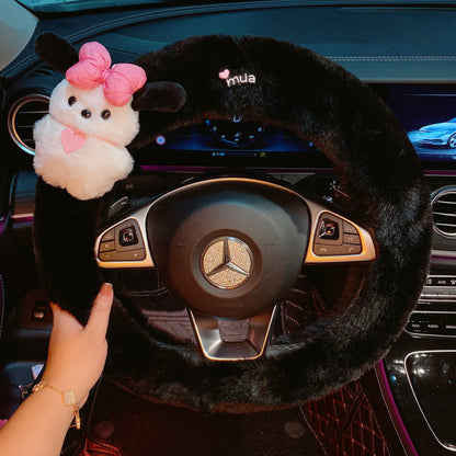 Pacha Dog Car Steering Wheel Cover – Warm, Plush, and Non-Slip!