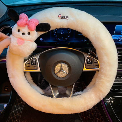 Pacha Dog Car Steering Wheel Cover – Warm, Plush, and Non-Slip!